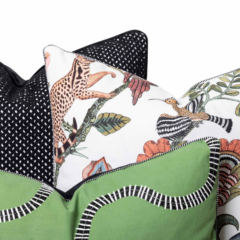Michi set of 3 scatters closeup. Made in South Africa by Giava Interiors.