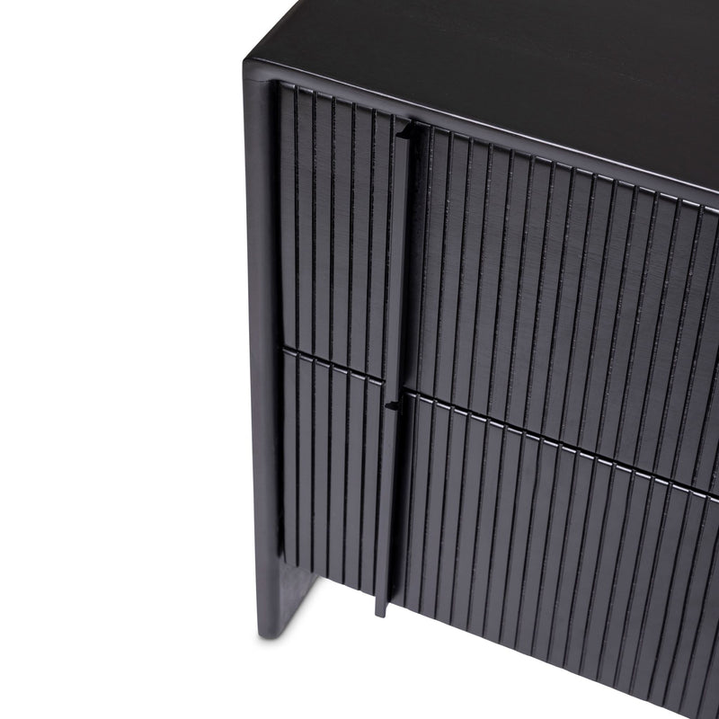 All black 2 drawer bedside table by Giava Interiors made in South Africa