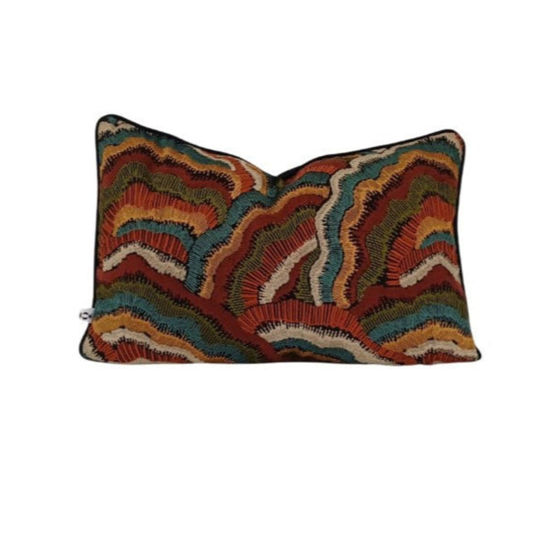 Bright embroidered scatter ccushion cover by Giava Interiors. Made in South Africa