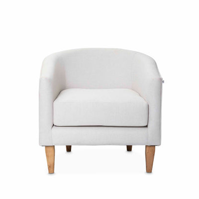 Front view of the Nisha occasional chair by Giava Interiors made in South Africa
