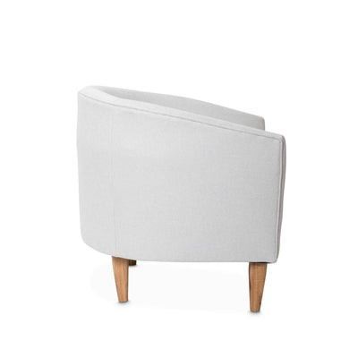 Side view of the Nisha occasional chair by Giava Interiors made in South Africa