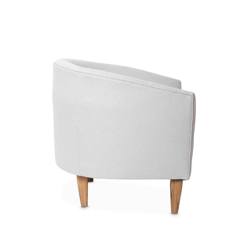 Side view of the Nisha occasional chair by Giava Interiors made in South Africa
