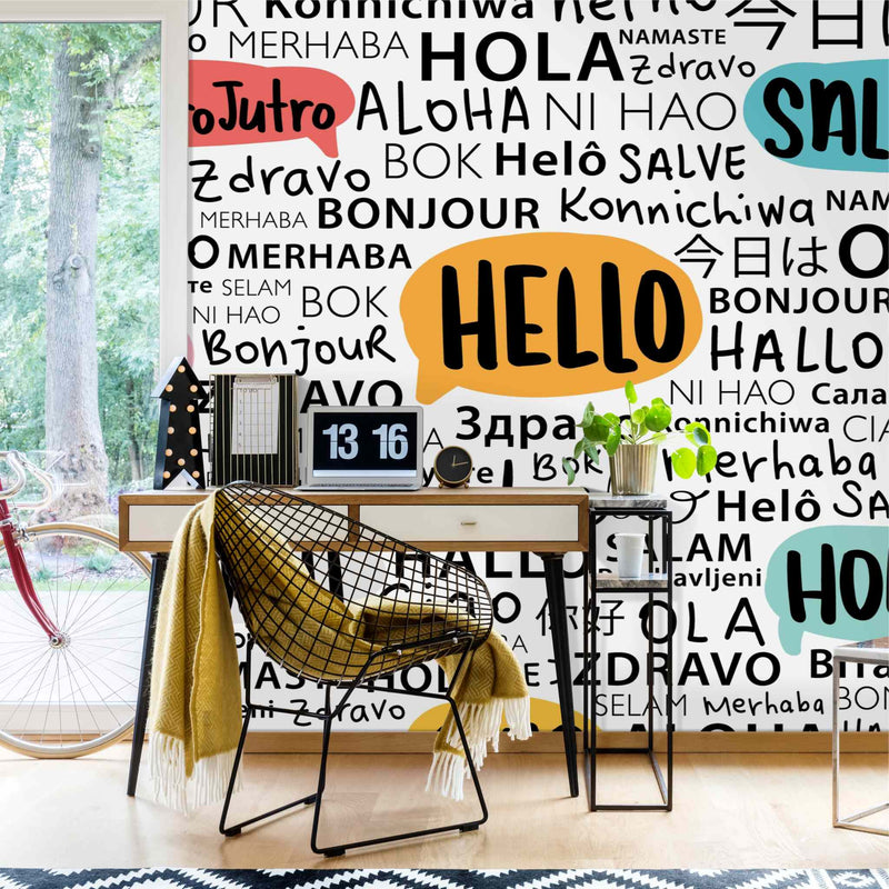 International Hello wallpaper by Giava Interiors made in South Africa