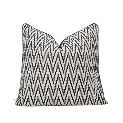 Black and white zigzag patterned scatter cover by Giava Interiors made in South Africa