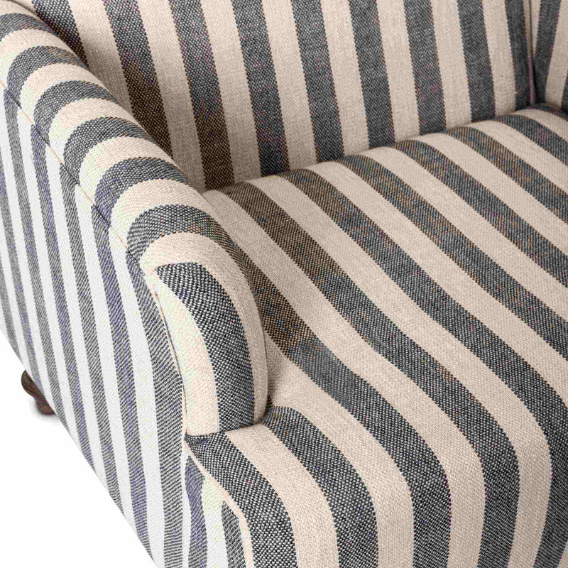 Savoy chair arm and seat close-up. Made in South Africa by Giava Interiors