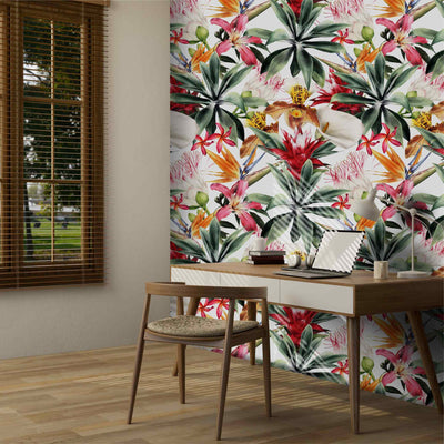Summer garden floral wallpaper by Giava Interiors manufactured in South Africa