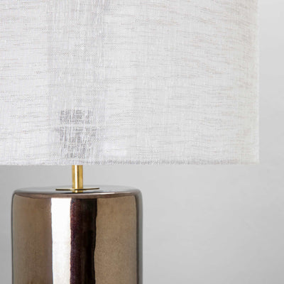 Soft grey lamp shade closeup by Giava Interiors made in South Africa.