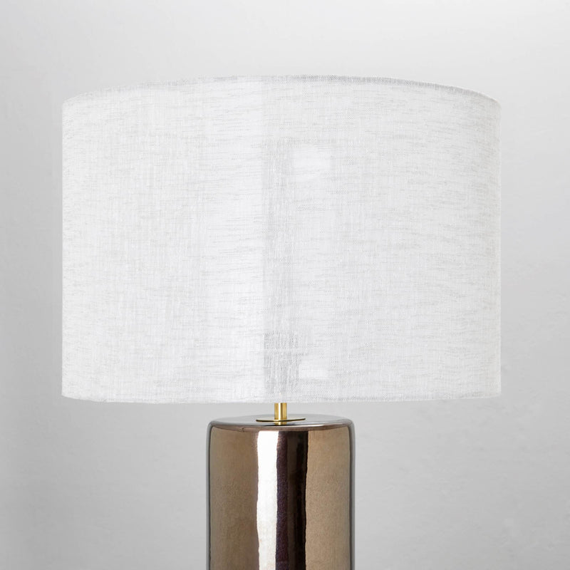 Soft grey lamp shade by Giava Interiors made in South Africa.
