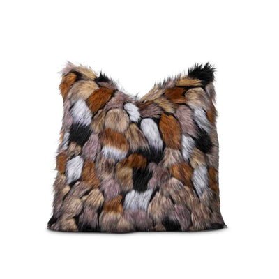 Multicolour soft fur scatter cover by Giava Interiors made in South Africa