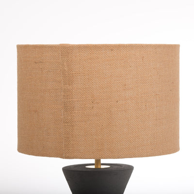 Zig Zag Table Lamp in Ebony