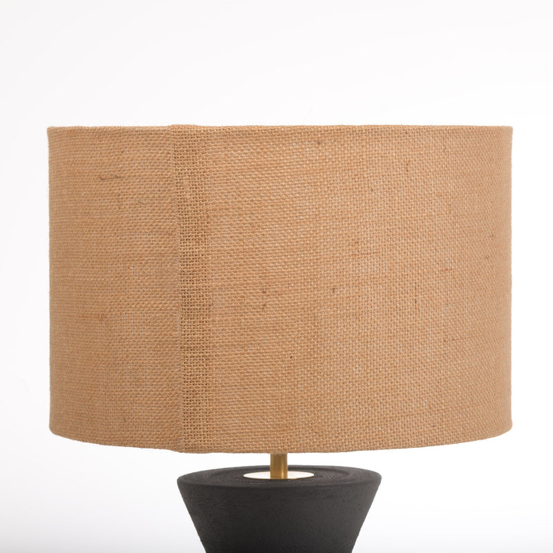 Zig Zag Table Lamp in Ebony