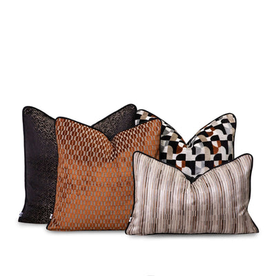 Mobel scatter cushion set featuring unique patterns and textures, perfect for enhancing any living space.