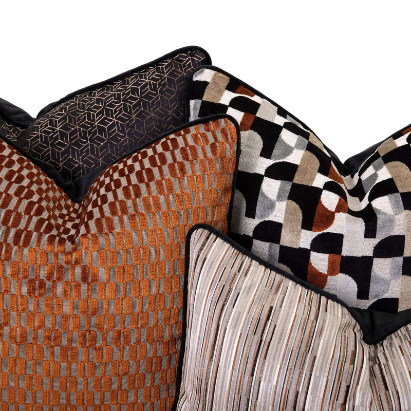 Mobel scatter cushion set featuring vibrant patterns and textures, perfect for elevating your home decor.